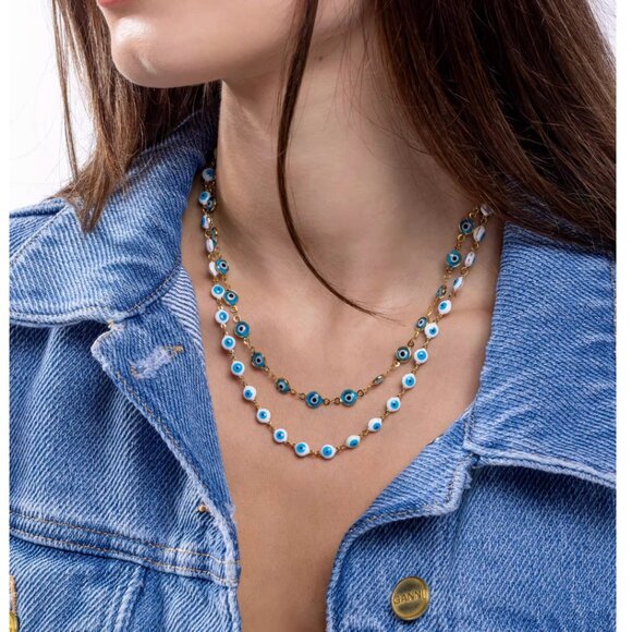 BEST CRYSTAL HAZE Nazar Necklace Evil Eye